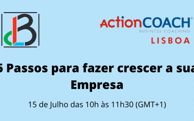 Webinar | 6 Passos para fazer crescer a sua Empresa